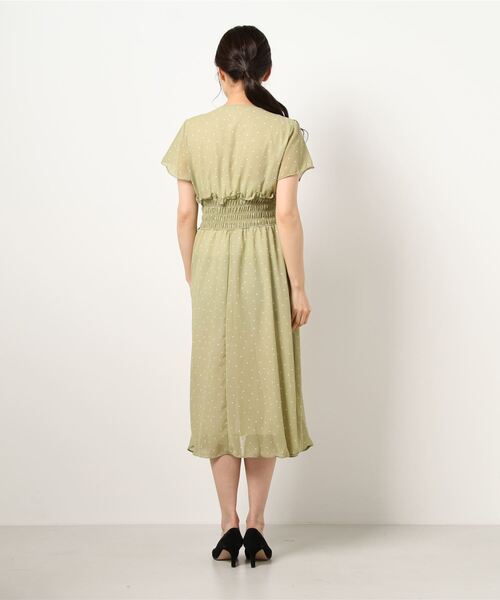 UNRELISH（アンレリッシュ）の「シアードットワンピース（ワンピース・レディース・ライトグリーン/ブラック・MEDIUM）」の4枚目の写真