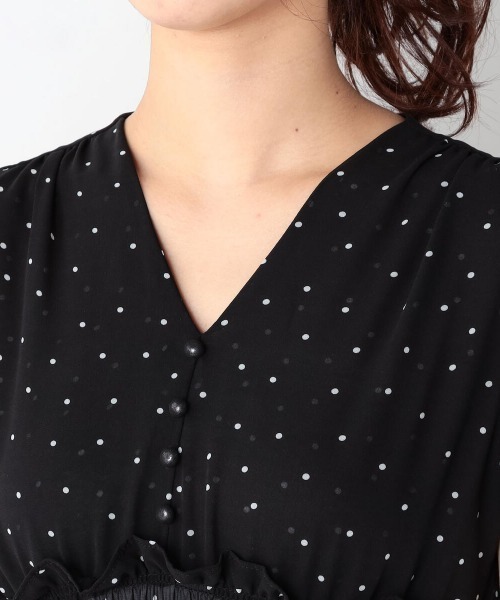 UNRELISH（アンレリッシュ）の「シアードットワンピース（ワンピース・レディース・ライトグリーン/ブラック・MEDIUM）」の8枚目の写真