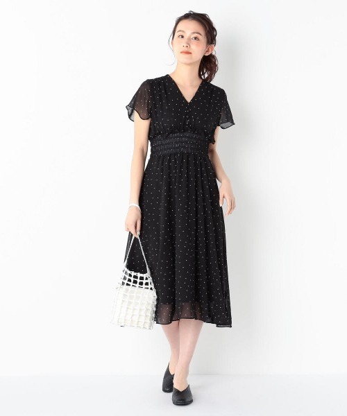 UNRELISH（アンレリッシュ）の「シアードットワンピース（ワンピース・レディース・ライトグリーン/ブラック・MEDIUM）」の5枚目の写真