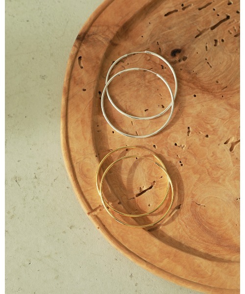 TODAYFUL（トゥデイフル）の「ティンフープピアス（ピアス（両耳用）・レディース・シルバー/ゴールド・FREE）」の7枚目の写真