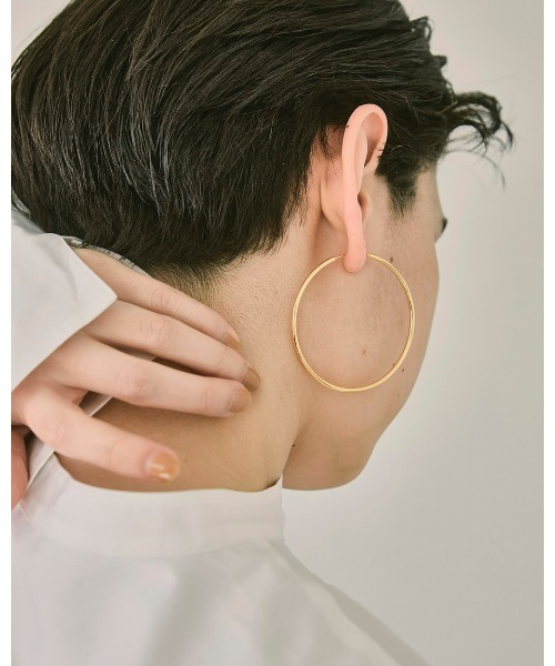 TODAYFUL（トゥデイフル）の「ティンフープピアス（ピアス（両耳用）・レディース・シルバー/ゴールド・FREE）」の3枚目の写真