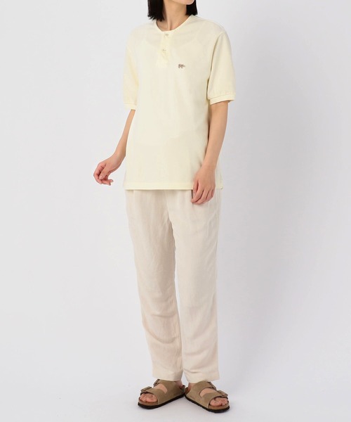 Scye(サイ)の「◇【Scye】〈別注〉鹿の子ヘンリーネックTシャツ WOMEN(Tシャツ/カットソー・レディース・ライトブルー/ブラウン/アイボリー/ダークグレー・38)」の19枚目の写真