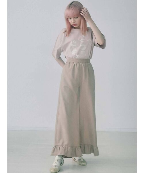 merry jenny（メリージェニー）の「うさぎ図鑑Tee（Tシャツ/カットソー・レディース・ブラック/オフホワイト/ピンク・FREE）」の4枚目の写真