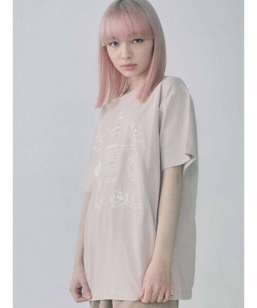 merry jenny（メリージェニー）の「うさぎ図鑑Tee（Tシャツ/カットソー・レディース・ブラック/オフホワイト/ピンク・FREE）」の5枚目の写真