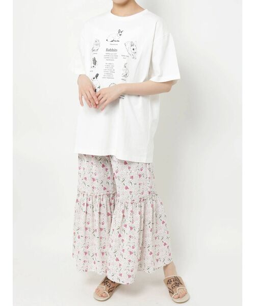 merry jenny（メリージェニー）の「うさぎ図鑑Tee（Tシャツ/カットソー・レディース・ブラック/オフホワイト/ピンク・FREE）」の16枚目の写真