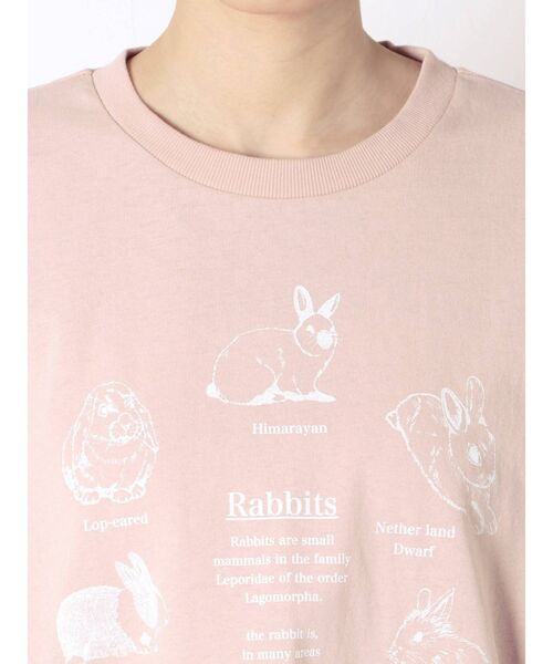 merry jenny（メリージェニー）の「うさぎ図鑑Tee（Tシャツ/カットソー・レディース・ブラック/オフホワイト/ピンク・FREE）」の20枚目の写真
