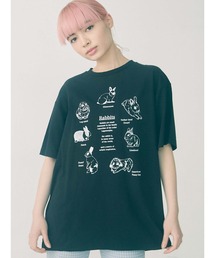 merry jenny | うさぎ図鑑Tee(Tシャツ/カットソー)