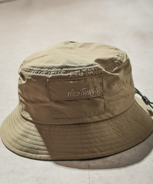 WILD THINGS（ワイルドシングス）の「/WILD THING/SUPPLEX POCKETABLE BUCKET HAT（ハット・メンズ・ベージュ/ブラック/オリーブ/イエロー・FREE）」の3枚目の写真