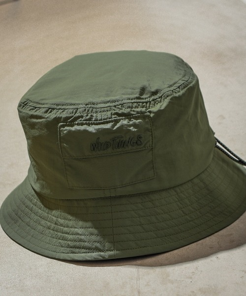 WILD THINGS（ワイルドシングス）の「/WILD THING/SUPPLEX POCKETABLE BUCKET HAT（ハット・メンズ・ベージュ/ブラック/オリーブ/イエロー・FREE）」の4枚目の写真