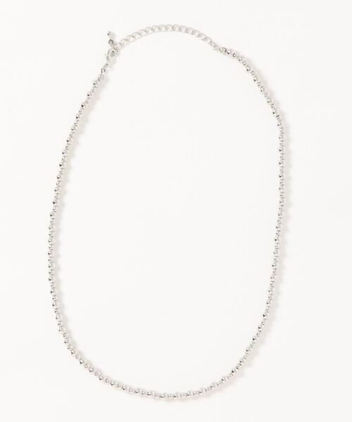 N.（N. Natural Beauty Basic）（エヌエヌナチュラルビューティーベーシック）の「ボールチェーンショートネックレス（ネックレス・レディース・シルバー・FREE）」の3枚目の写真