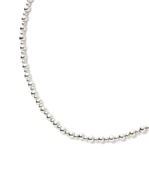 N.（N. Natural Beauty Basic）（エヌエヌナチュラルビューティーベーシック）の「ボールチェーンショートネックレス（ネックレス・レディース・シルバー・FREE）」の4枚目の写真