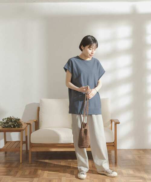 FORK&SPOON（フォークアンドスプーン）の「FORK&SPOON　リンクルエアータックトラウザー（その他パンツ・レディース・ブラック/グレー系その他/グリーン系その他・ONE）」の22枚目の写真