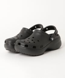 crocs（クロックス）の「crocs クロックス Classic Platform Clog W クラシック プラットフォームウィメン　206750-001 Black（サンダル）」