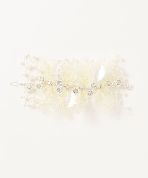 Catherine Cottage（キャサリンコテージ）の「チュールフラワーヘッドドレス（その他ヘアアクセサリー・キッズ・ホワイト系・FREE）」の2枚目の写真