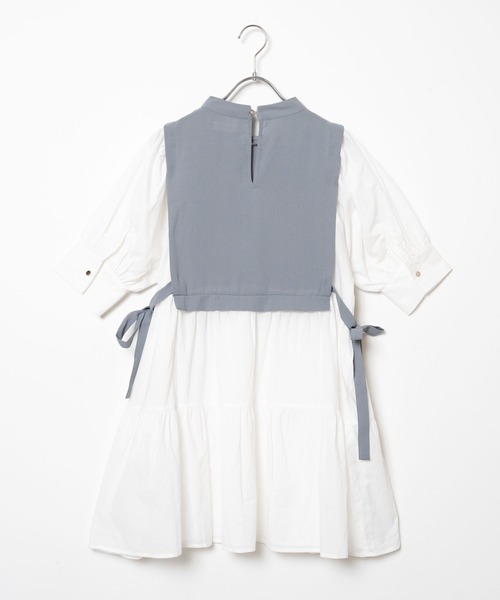 WEGO（ウィゴー）の「WEGO/サイドリボンレイヤードミニワンピース（ワンピース・レディース・サックスブルー/ブラック・FREE）」の22枚目の写真