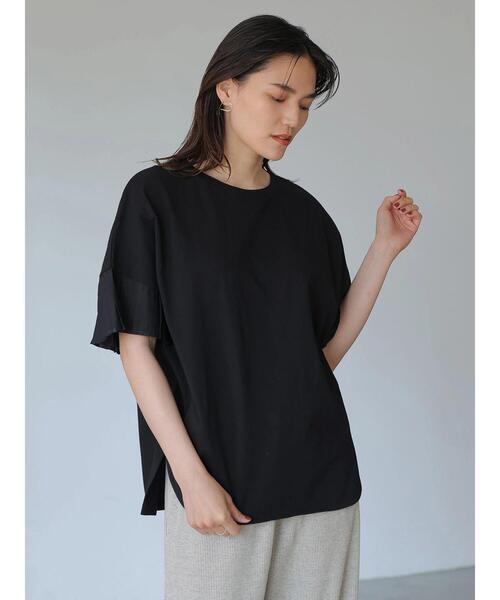 AMERICAN HOLIC(アメリカンホリック)の「異素材プリーツ袖カットプルオーバー *(Tシャツ/カットソー・レディース・ダークネイビー/オフホワイト・M/L)」の18枚目の写真