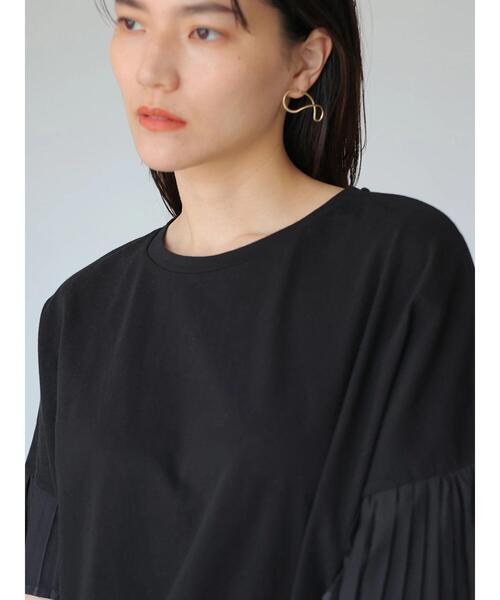 AMERICAN HOLIC(アメリカンホリック)の「異素材プリーツ袖カットプルオーバー *(Tシャツ/カットソー・レディース・ダークネイビー/オフホワイト・M/L)」の16枚目の写真