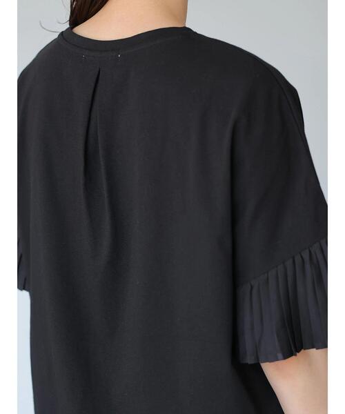 AMERICAN HOLIC(アメリカンホリック)の「異素材プリーツ袖カットプルオーバー *(Tシャツ/カットソー・レディース・ダークネイビー/オフホワイト・M/L)」の14枚目の写真