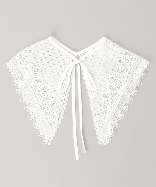 WEGO（ウィゴー）の「WEGO/BIG総レース付け襟（付け襟・レディース・ホワイト・FREE）」の5枚目の写真