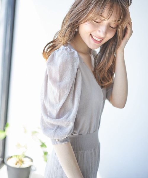 tocco closet（トッコ クローゼット）の「袖口パール付きシアー