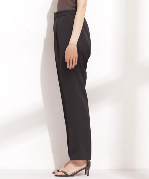ブラック裾スリットカジュアルパンツ NANO universe（ナノユニバース）の「裾スリットベンツパンツ（その他