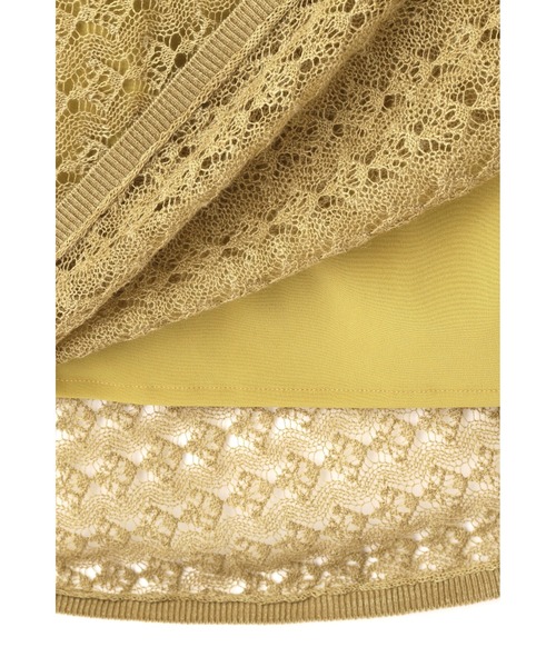 JILL STUART（ジルスチュアート）の「《Exclusive Line》パッチワークニットワンピース（ワンピース・レディース・ベージュ/カーキ・2）」の20枚目の写真