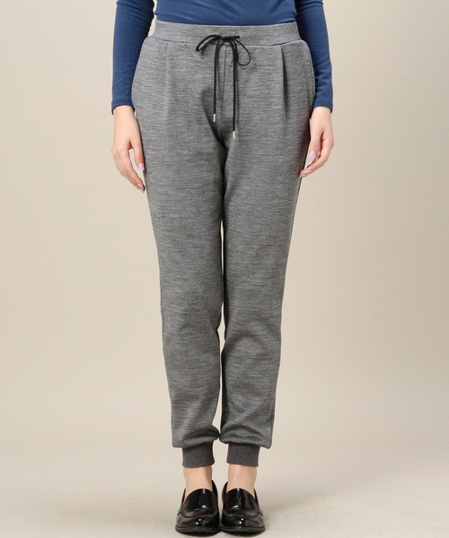 BEAUTY&YOUTH UNITED ARROWS(ビューティーアンドユースユナイテッドアローズ)の「BYMC アクリルナイロン ヘムリブパンツ◆(その他パンツ・レディース・グレー/ブラック・フリー)」の4枚目の写真