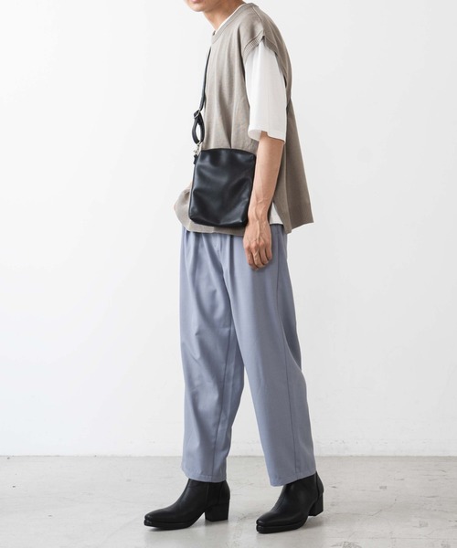 WEGO（ウィゴー）の「WEGO/アンサンブルリネンライクニットベスト（アンサンブル・メンズ・ダークオレンジ/ベージュ/ブラック/グリーン・MEDIUM/LARGE）」の9枚目の写真