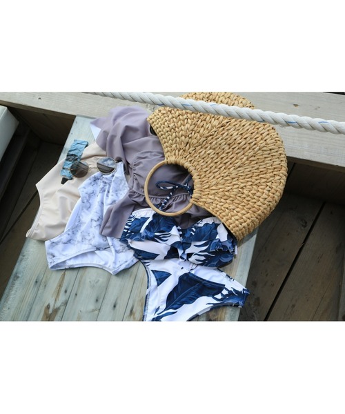 TRUNC（トランクエイティーエイト）の「WildFlower pt Swimwear（水着・レディース・ネイビー/グリーン・FREE）」の19枚目の写真