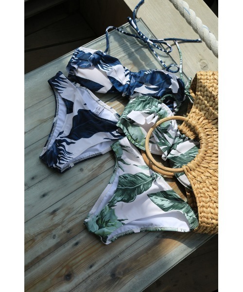 TRUNC（トランクエイティーエイト）の「WildFlower pt Swimwear（水着・レディース・ネイビー/グリーン・FREE）」の5枚目の写真