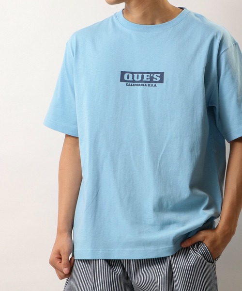 FUNALIVE（ファンアライブ）の「Que USAコットン天竺プリントＴ（Tシャツ/カットソー・メンズ・ピンク系その他2/イエロー系その他/ピンク系その他/ネイビー/パープル系その他2/オレンジ系その他2/ホワイト系その他2/パープル系その他3/その他2/サックスブルー/オレンジ系その他/グレー系その他3/その他/ラベンダー/その他4/ピンク系その他3/ホワイト系その他6/グレー系その他2/その他1/ピンク/ブラック系その他3/サーモンピンク/ターコイズブルー/ブラック/ホワイト系その他3/ゴールド/ゴールド系その他/イエロー/ブルー系その他7/ブルー系その他6/パープル系その他/クリーム/ブラック系その他/ブルー系その他4/ベージュ系その他/その他3/グレー系その他/ブラック系その他5/ブルー系その他/ブルー系その他5/グレー/ホワイト系その他4/イエロー系その他2/ピンク系その他4/ブラック系その他2/ホワイト系その他5/ブルー/ブルー系その他3/ブラック系その他4/ホワイト/オレンジ/ブルー系その他2/ゴールド系その他2/ホワイト系その他・XL/L/M）」の22枚目の写真