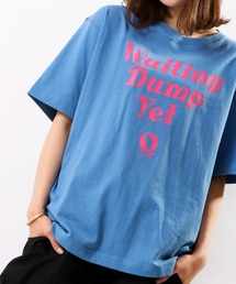 Que USAコットン天竺プリントT