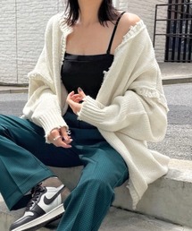 WHO'S WHO gallery | 《WEB限定》ダメージマルチウェイニット(カーディガン/ボレロ)