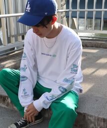 BEN DAVIS | 【BEN DAVIS(ベンデイビス)】BANNERS LONG SLEEVE TEE/ バナーロゴロンT(Tシャツ/カットソー)