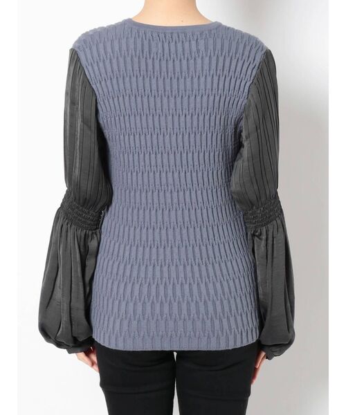 LAGUNAMOON（ラグナムーン）の「プリーツスリーブニットプルオーバー（ニット/セーター・レディース・ブラック/ベージュ/ブルー・FREE）」の18枚目の写真