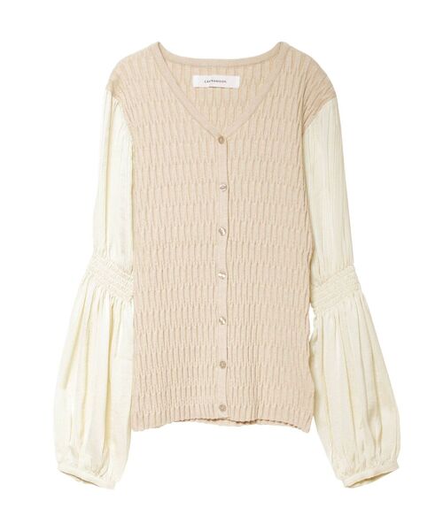 LAGUNAMOON（ラグナムーン）の「プリーツスリーブニットプルオーバー（ニット/セーター・レディース・ブラック/ベージュ/ブルー・FREE）」の22枚目の写真