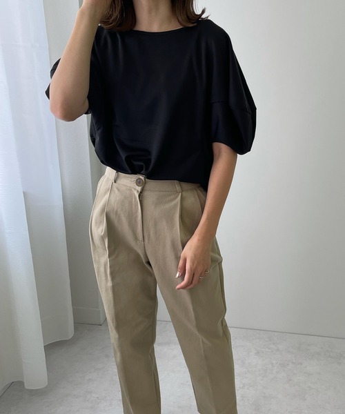 LE MORE（リモア）の「バルーンスリーブカットソー（Tシャツ/カットソー・レディース・ホワイト/ブラック/ベージュ・FREE）」の14枚目の写真