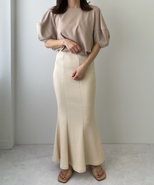 LE MORE（リモア）の「バルーンスリーブカットソー（Tシャツ/カットソー・レディース・ホワイト/ブラック/ベージュ・FREE）」の22枚目の写真