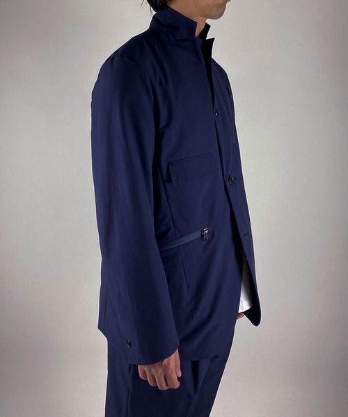 NUMBER (N)INE(ナンバーナイン)の「ASYMMETRIC POCKET JACKET / アシンメトリックポケット ジャケット(テーラードジャケット・メンズ・ネイビー/ブラック・3/4/2)」の4枚目の写真