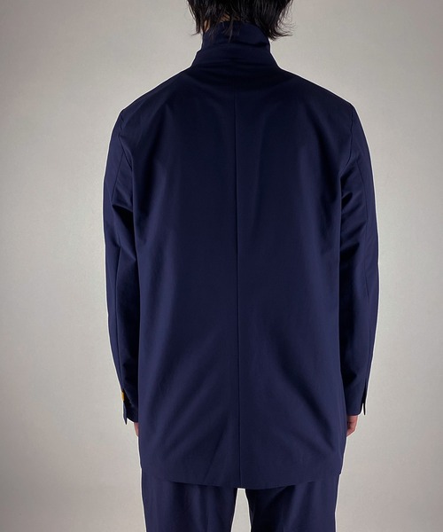 NUMBER (N)INE(ナンバーナイン)の「ASYMMETRIC POCKET JACKET / アシンメトリックポケット ジャケット(テーラードジャケット・メンズ・ネイビー/ブラック・3/4/2)」の3枚目の写真