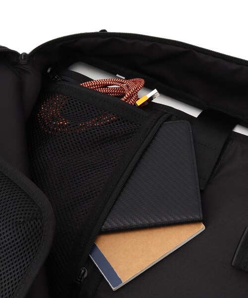 CORDURA（コーデュラ）の「◆コーデュラ(R)・リサイクルヘザー 撥水 スミス 3WAYバックパック（バックパック/リュック・レディース・ブラック/ダークグレー/ダークネイビー・99）」の5枚目の写真