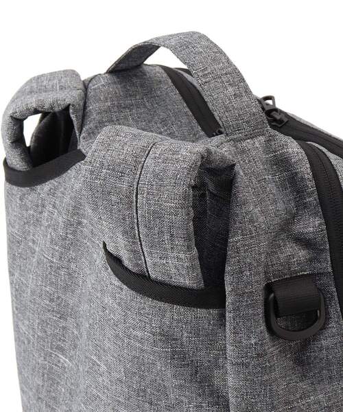 CORDURA（コーデュラ）の「◆コーデュラ(R)・リサイクルヘザー 撥水 スミス 3WAYバックパック（バックパック/リュック・レディース・ブラック/ダークグレー/ダークネイビー・99）」の8枚目の写真