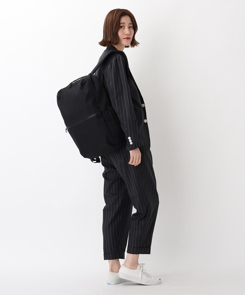 CORDURA（コーデュラ）の「◆コーデュラ(R)・リサイクルヘザー 撥水 スミス 3WAYバックパック（バックパック/リュック・レディース・ブラック/ダークグレー/ダークネイビー・99）」の16枚目の写真