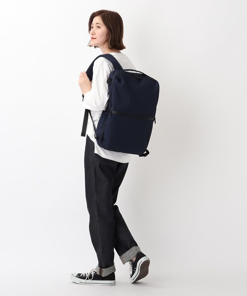 CORDURA（コーデュラ）の「◆コーデュラ(R)・リサイクルヘザー 撥水 スミス 3WAYバックパック（バックパック/リュック・レディース・ブラック/ダークグレー/ダークネイビー・99）」の17枚目の写真