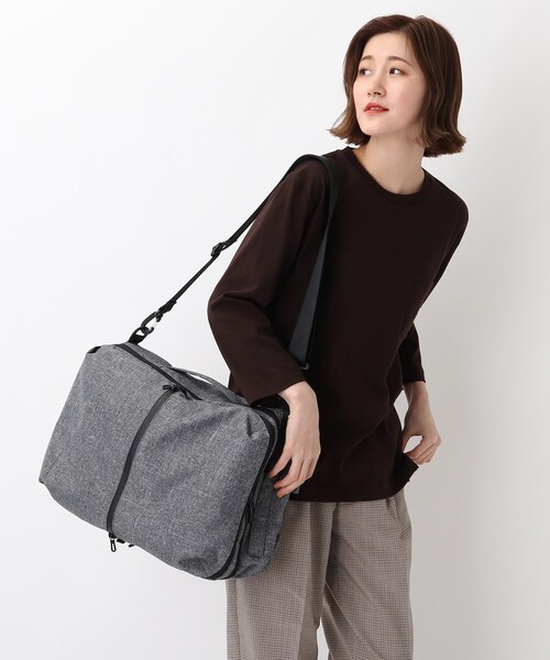 CORDURA（コーデュラ）の「◆コーデュラ(R)・リサイクルヘザー 撥水 スミス 3WAYバックパック（バックパック/リュック・レディース・ブラック/ダークグレー/ダークネイビー・99）」の19枚目の写真