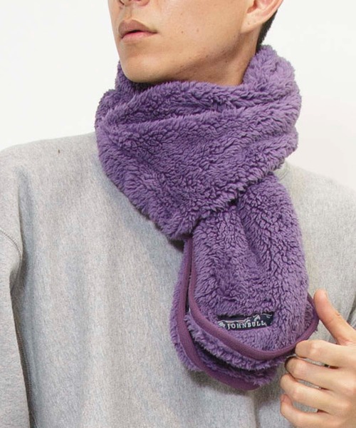Johnbull（ジョンブル）の「フリースマフラー（マフラー・メンズ・ヘザーグレー/パープル/アイボリー/オリーブ/ブラック/ブラウン・FREE）」の6枚目の写真