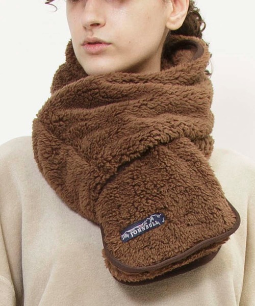 Johnbull（ジョンブル）の「フリースマフラー（マフラー・メンズ・ヘザーグレー/パープル/アイボリー/オリーブ/ブラック/ブラウン・FREE）」の4枚目の写真