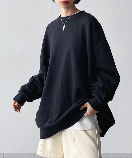 PAGEBOY（ページボーイ）の「スローサイズスウェットプルオーバー（スウェット・レディース・ブラック/オリーブ/オートミール/ブラウン系その他/アクア・FREE）」の17枚目の写真