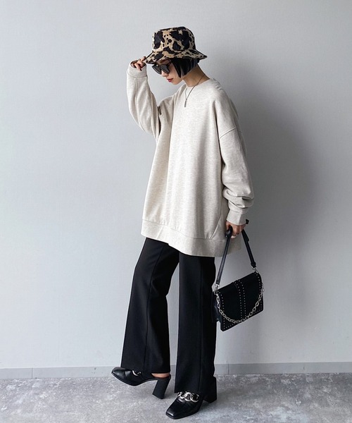 PAGEBOY（ページボーイ）の「スローサイズスウェットプルオーバー（スウェット・レディース・ブラック/オリーブ/オートミール/ブラウン系その他/アクア・FREE）」の20枚目の写真