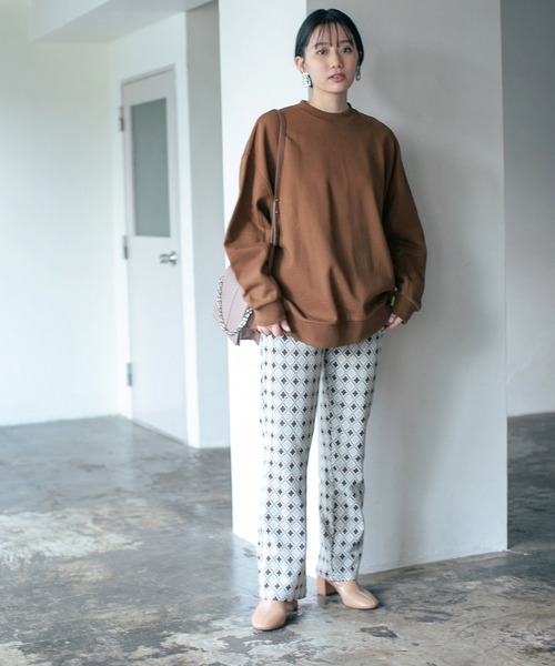 PAGEBOY（ページボーイ）の「スローサイズスウェットプルオーバー（スウェット・レディース・ブラック/オリーブ/オートミール/ブラウン系その他/アクア・FREE）」の18枚目の写真